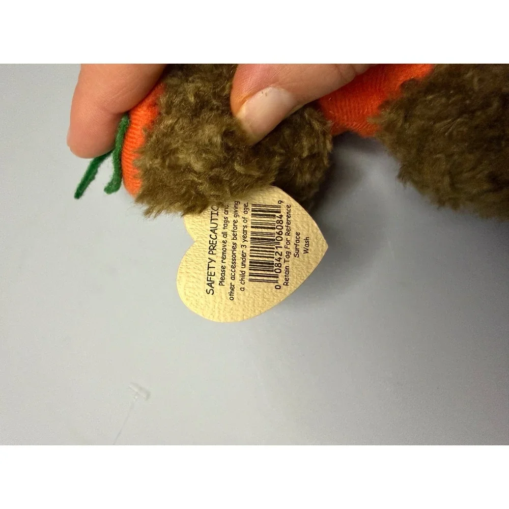 Ty Attic Treasures The Great Pumpkin Bear Halloween Plush Brown Orange 1993 6084